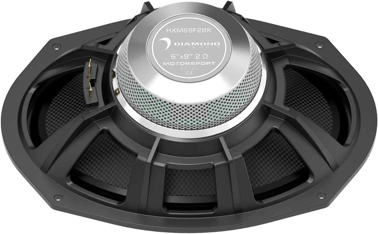 Diamond Audio HXM69F2BK 6"x9" 2-Way 2Ω High Output Marine Speaker