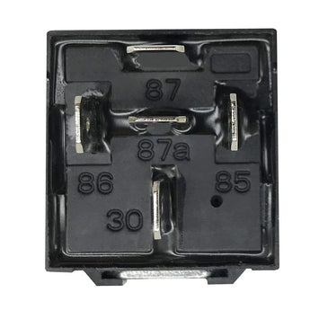 Absolute USA RLS-130 waterproof relay with metal bracket packaging and two relays shown from different angles.