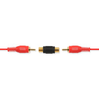 Thumbnail for Absolute FF100B-20 10 Pack Audio Video Gold RCA Female to Female Coupler Adapter