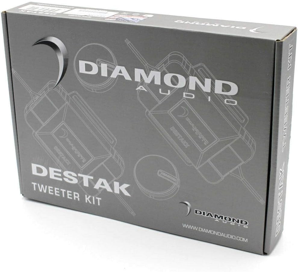 Diamond Audio DESTAK 1"(25mm) Add-on Aluminum Dome Tweeter Kit with Crossover