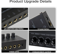Thumbnail for MR DJ Microamp HA400 Ultra-compact 4-channel stereo headphone amplifier
