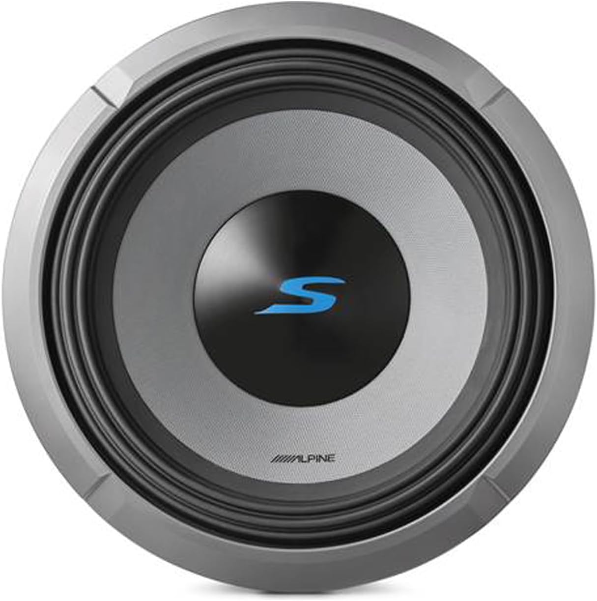 Alpine 2- S2-W12D4 12" S-Series Dual 4 Ohm Car Subwoofer & 2 KTE-12G.3 Grille