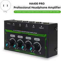 Thumbnail for MR DJ Microamp HA400PRO Ultra-compact 4-channel stereo headphone amplifier
