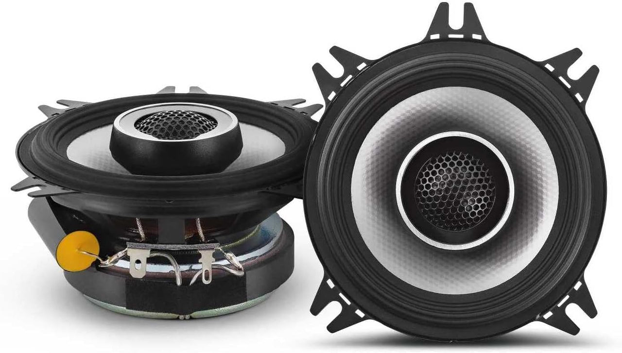 2 Alpine S-S40 Car Speaker 280W Max (90W RMS) 4" Type S Series 2-Way Coaxial Car Speakers, Contains 4x6" Adapter Plate