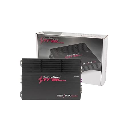 Precision Power TM4.2000D 2000W Class D Trax Micro 4-Channel Micro Car Amplifier