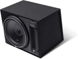 Rockford Fosgate P2-1X12 12" Subwoofer Loaded Enclosure with 800W Peak Power and sleek design.