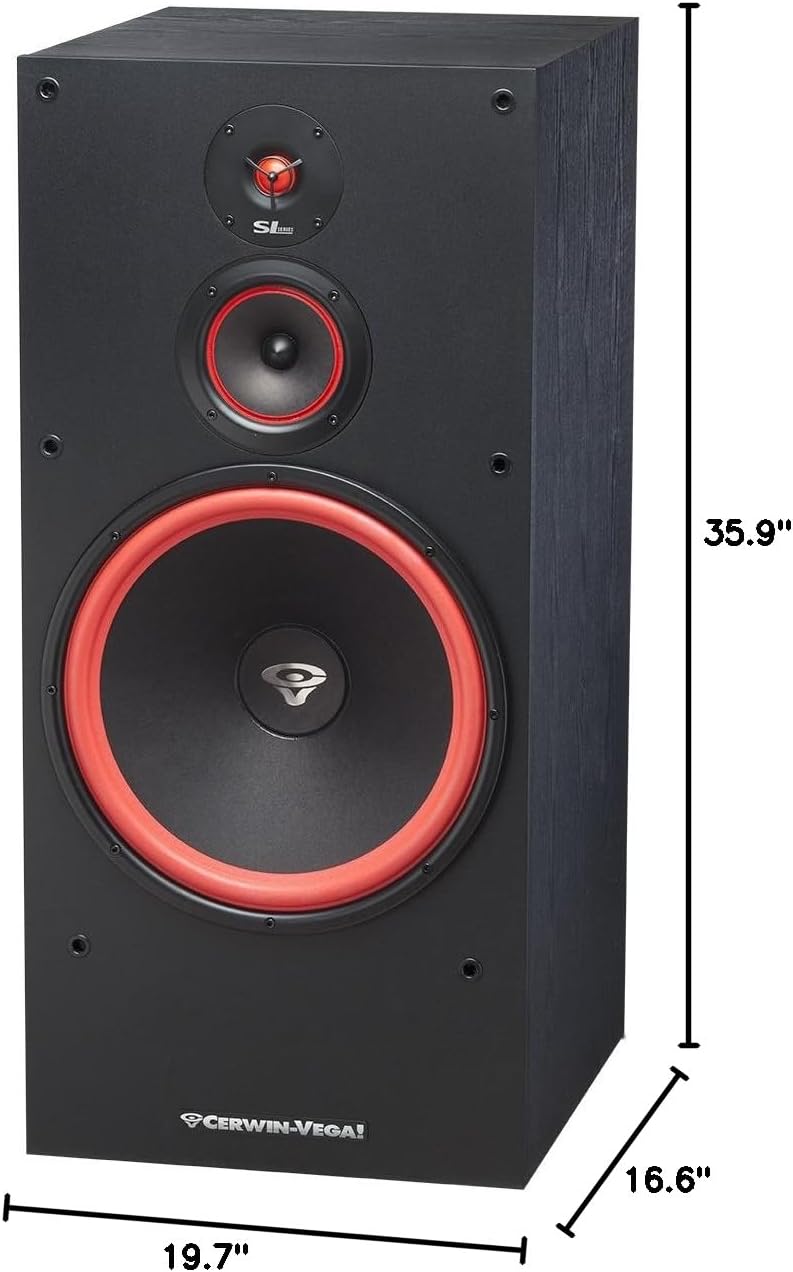 CERWIN VEGA SL-15 15" 3-Way Floor Standing Tower Speaker 400 Watts