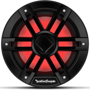 Rockford Fosgate M1D2-8B M1 Series 8" marine subwoofer & RGB LED lighting Black