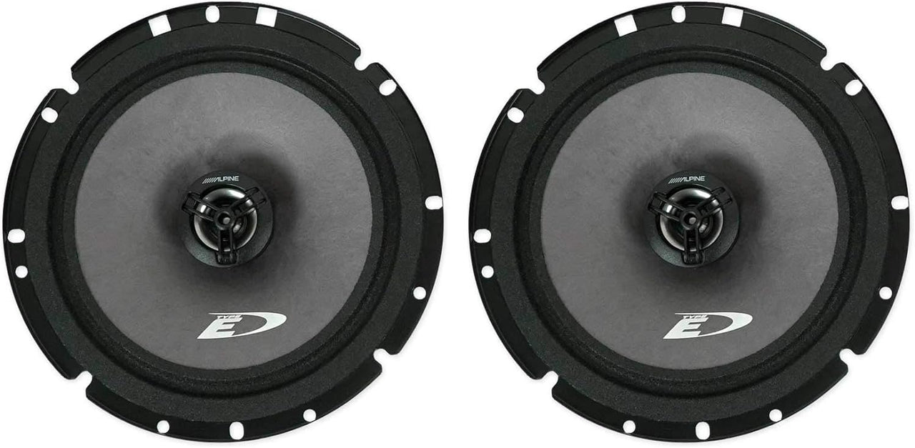 Alpine UTE-73BT Digital Media Receiver Bluetooth & 2 Pair SXE-1726S 6.5" Speaker & KIT10 Installation AMP Kit