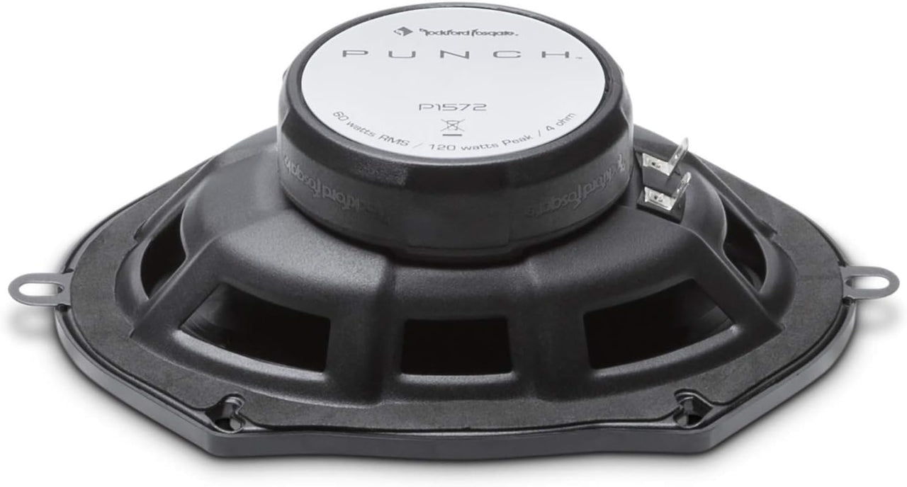 2 Pair Rockford Fosgate P1572 5x7" Punch Series 2-Way Coaxial Full Range Car Speakers
