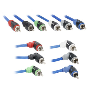 Raptor R4R176 RCA 6-Channel Audio Cable - Mid Series 17 Feet