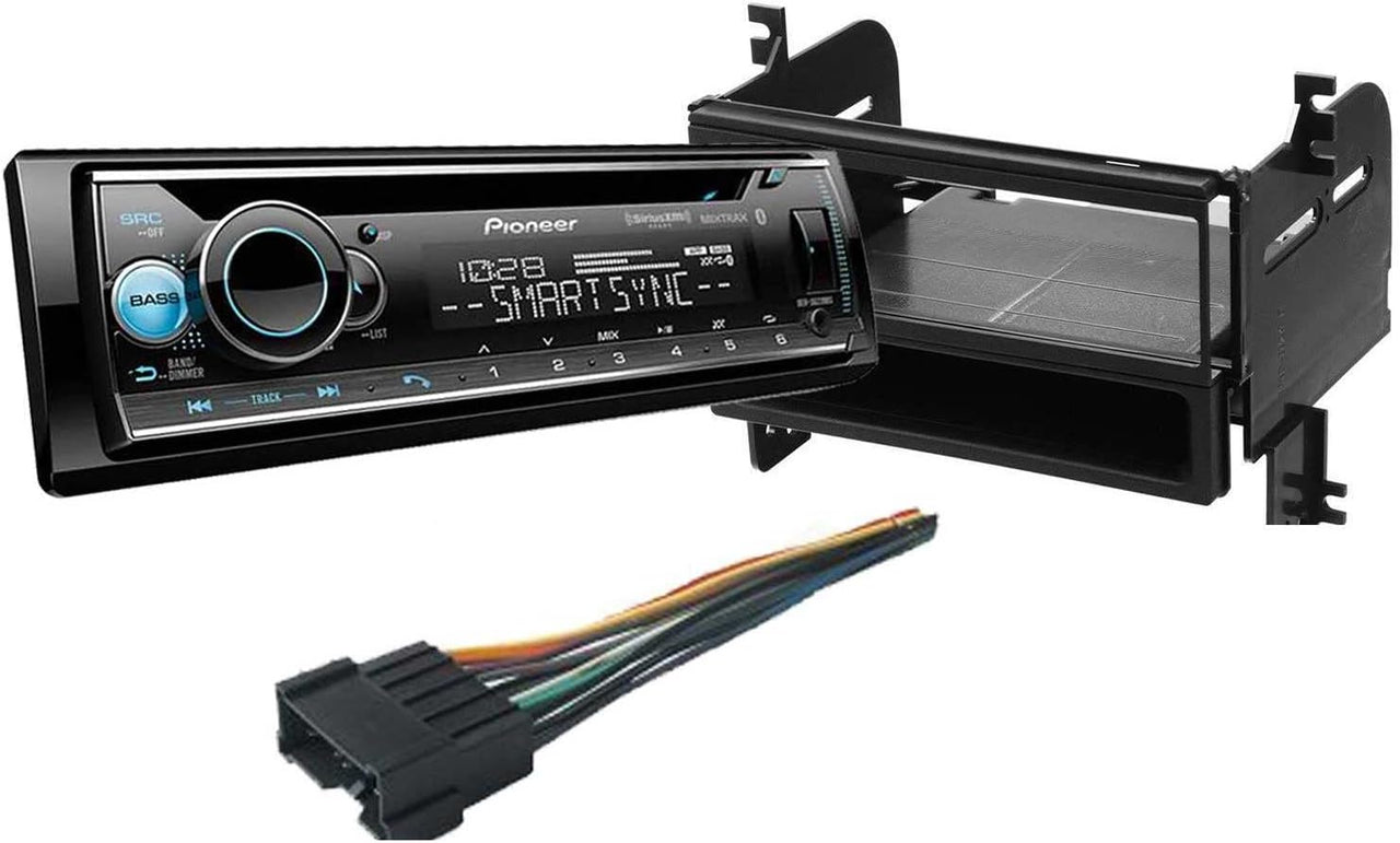 Pioneer DEH-S6220BS 1-DIN CD/DM Bluetooth & Dash Kit Fit 2005-2008 Hyundai Tucson