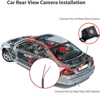 Thumbnail for CAM124 Backup Camera Frame License Plate HD Night Vision Rear View 170° Angle Waterproof Compatible with Jensen Car Radio CAR110W CAR710 CAR710X CAR8000 CAR910W CAR910X CDR7011 CM901MIR CMR2720 CR271ML