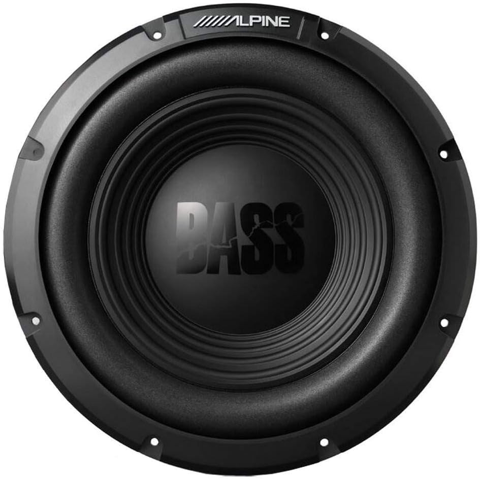 Alpine W10S4 Car Subwoofer 10" Bass Subwoofer 750W Max (250W RMS) 10" BassLine Series Single 4 ohm Car Subwoofer