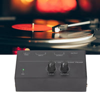 Thumbnail for MR DJ PP500 Phono Turntable Preamp Input /TRS Output Stereo Knob Control Mini Record Player Preamplifier