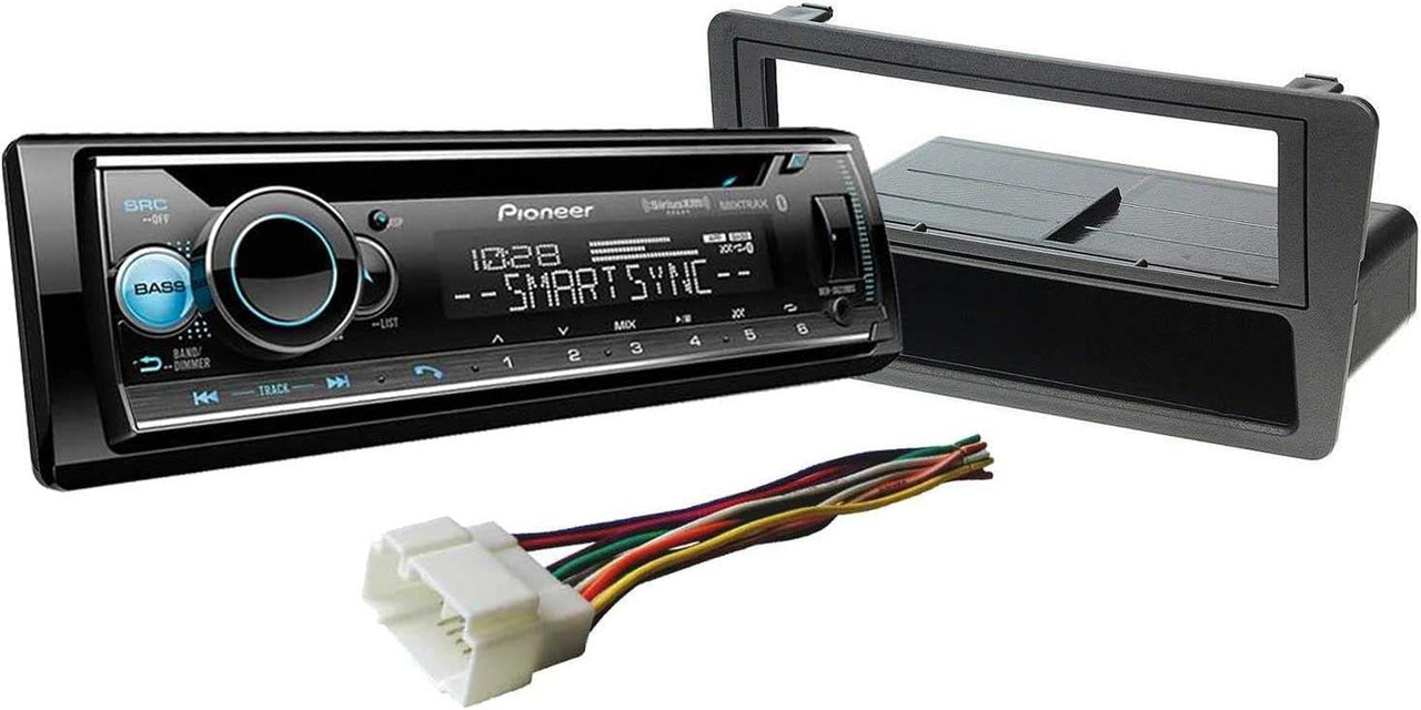 Pioneer DEH-S6220BS 1-DIN CD/DM Bluetooth & Dash Kit Fit 2001-2005 Honda Civic