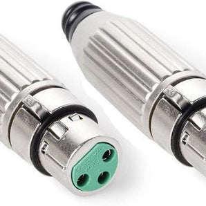 8 Switchcraft AAA3FZ AAA Series 3 Pin XLR Female Cable Mount, Silver Pins / Nickel Metal