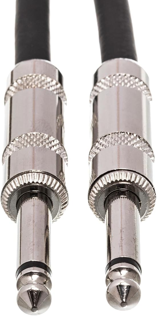 Hosa 3GT-PAK Cloth Guitar Cable, Hosa Straight to Same, 18 ft, Assorted Colors, 10 pc