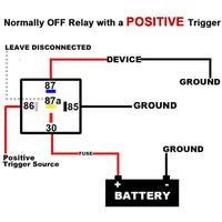 Thumbnail for Absolute RLS125 12-VCD Automotive Bosch Marine Tyco Style Relay SPDT 30/40 AMP