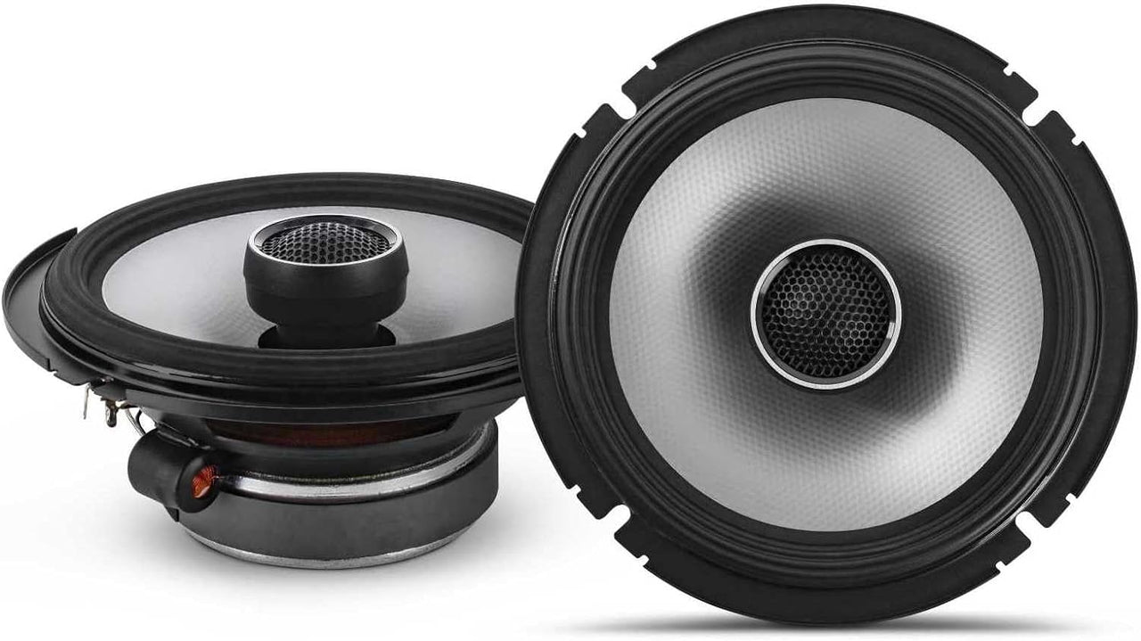 2 Alpine S2-S65 6.5" 480 Watt Car Audio Speakers+BBX-T600 2 Channel Amplifier + Absolute KIT4 4G Amp Kit