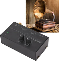 Thumbnail for MR DJ PP500 Phono Turntable Preamp Input /TRS Output Stereo Knob Control Mini Record Player Preamplifier