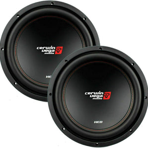(2) CERWIN VEGA XED12 CAR 12" SUBS 2000W MAX 4 OHM SUBWOOFERS BASS SPEAKERS NEW