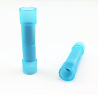 Thumbnail for 1 - Butt Connector (Blue; 16 - 14 gauge), 100 pk, Nylon, BNBC