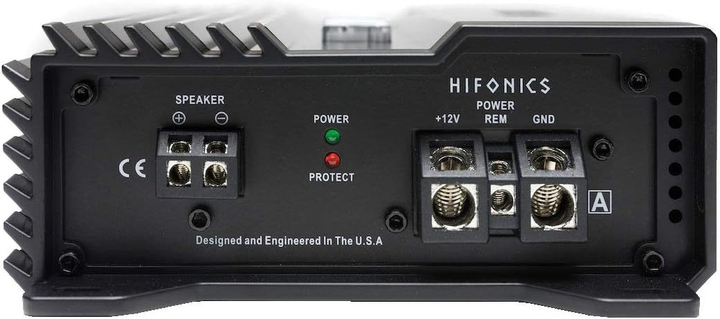 Hifonics A1200.1D 1200W Class-D Alpha Series Monoblock Car Amplifier with Bass Remote