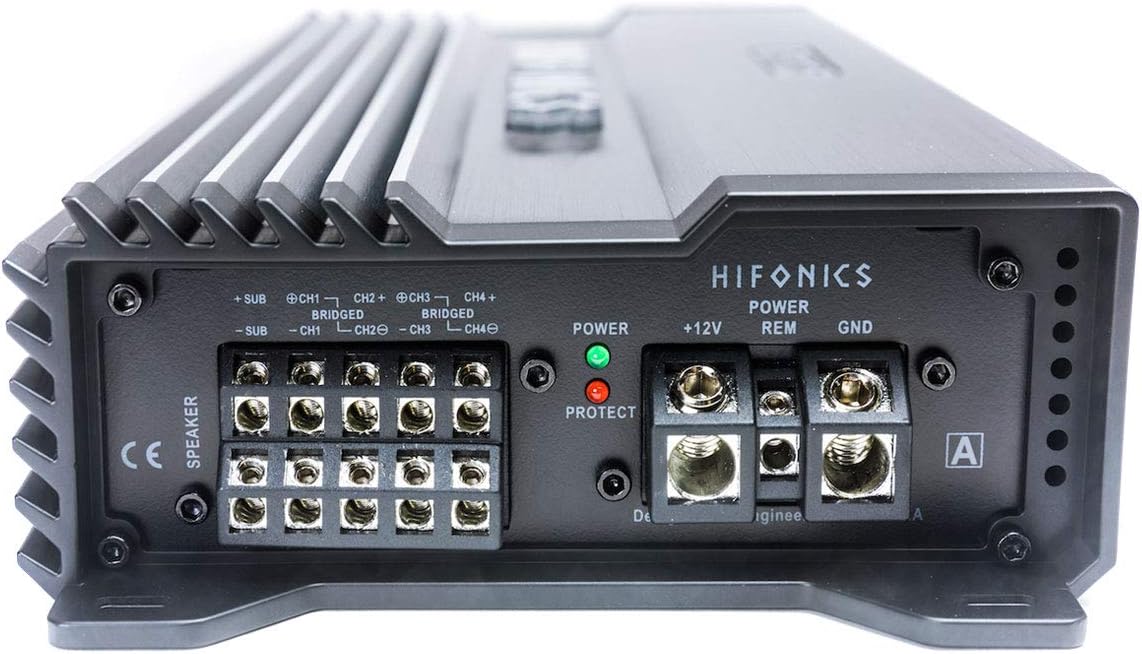 Hifonics A2500.5D 2500W Class-D Alpha Series 5 Channel Car Amplifier with Bass Remote