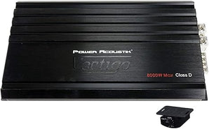 Power Acoustik VA1-8000D 8000W Class D Monoblock Subwoofers Speakers Bass Amplifier