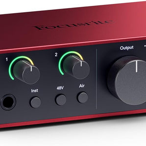Focusrite Scarlett Solo Studio USB Audio Interface Recording Bundle