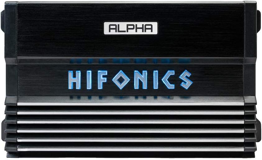 Hifonics A1000.2D 1000 Watt 2-Channel Class-D Compact Car Audio Amplifier & 4G Amp Kit