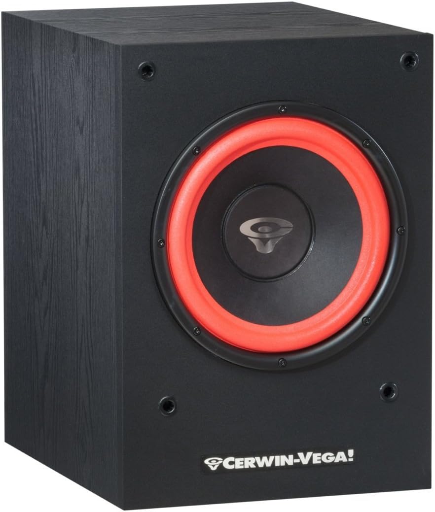 2 Cerwin Vega SL-10S 10" Powered Subwoofer 212 Watts