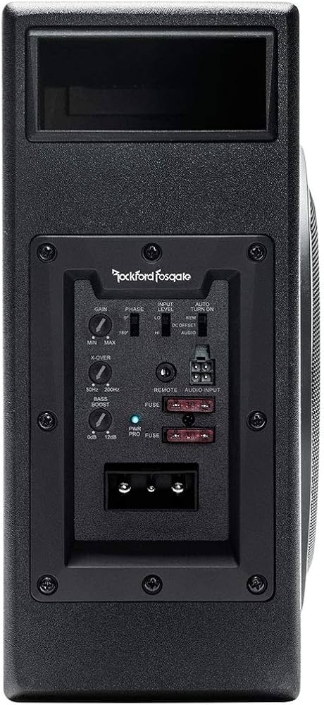 Rockford Fosgate P300-8P 300W Loaded 8" Powered Subwoofer Enclosure + 8G Amp Kit