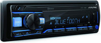 Thumbnail for Alpine UTE-73BT In-Dash Digital Media Receiver with Bluetooth Remote Control & KIT10 Installation AMP Kit