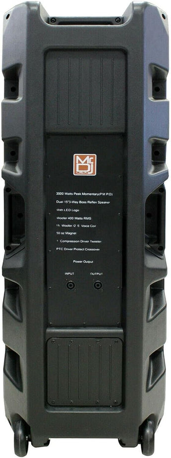 MR DJ 15-Inch Passive DJ Loudspeaker for Live Sound