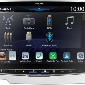 Alpine KAE-HF11DA Screen Protector for iLX-F511 & RUX-H02 + Next-Gen Remote Bass Knob for Halo Display