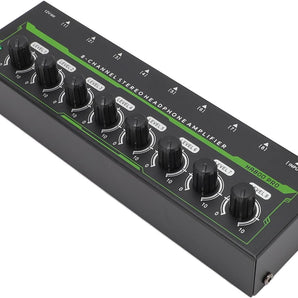 MR DJ Microamp HA800PRO Ultra-compact 8-channel stereo headphone amplifier