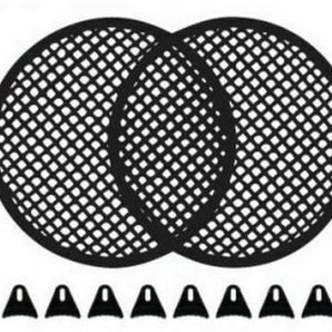 MK 2 pack 15" INCH GRILL WAFFLE SPEAKER SUB WOOFER GRILLS WITH CLIPS AND SCREW