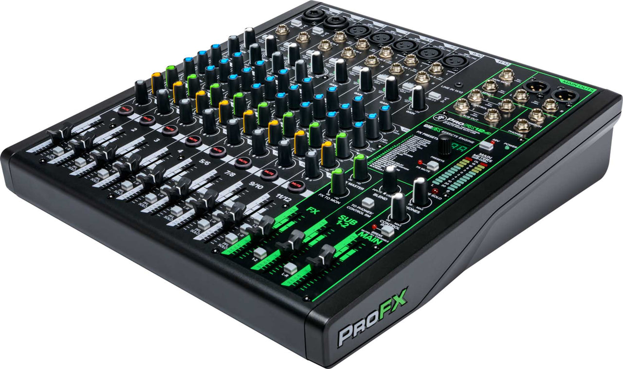 Mackie ProFX12v3, 12-Channel Professional Effects Mixer with Built-In FX