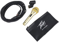 Thumbnail for Peavey PVI 2G Cardioid Unidirectional Dynamic Vocal Microphone with XLR Cable - Gold