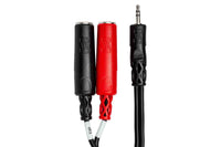 Thumbnail for Hosa YMP-137 Stereo Breakout Cable, 3.5 mm TRS to Dual 1/4 in TSF