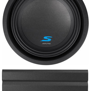 Alpine KTA-200M Mono Power Pack Class-D Amp with S-W10D2 10" Subwoofer