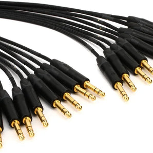 Mogami GOLD 8 TRSTRS-10 8 x 1/4" TRS Male to 8 x 1/4" TRS Male Fan-Out Audio Snake Cable - 10 foot