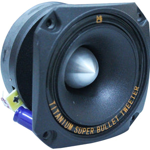 MR DJ HDT700B 3.5-in Titanium Bullet Tweeter w/ 10 Ounce Ferrite Magnet Black