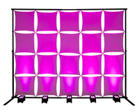 Thumbnail for Headliner HL30070 Ventura DJ Backdrop use with uplights for vivid color