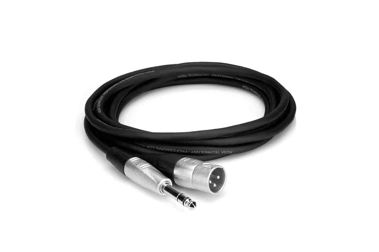 Hosa HSX-001.5 Pro Balanced Interconnect Cable, REAN 1/4 in TRS to XLR3M – 1.5 Feet