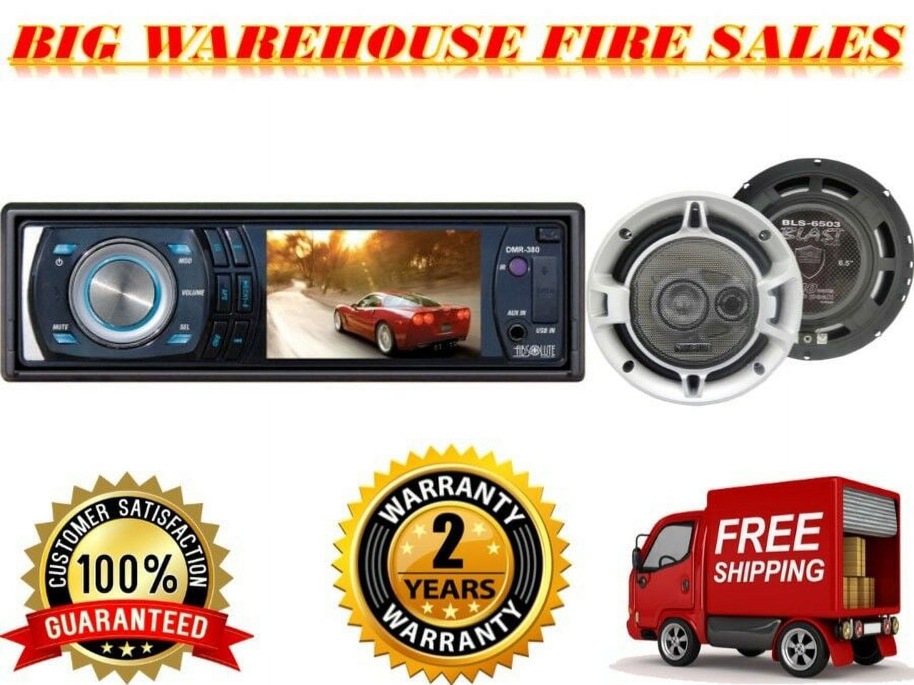 Absolute ADS-403 240-Watt 4-Inch 3-Way Dynamic Series Car Speakers (Pair)