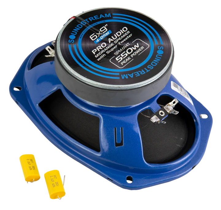 Soundstream SPM.694T 6x9" Pro Audio Midrange Speaker with Super Tweeter 550W (Pair)