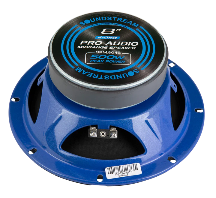 Soundstream SPM.804B 8" Pro Audio Midrange Speaker with Bullet 500W Pair